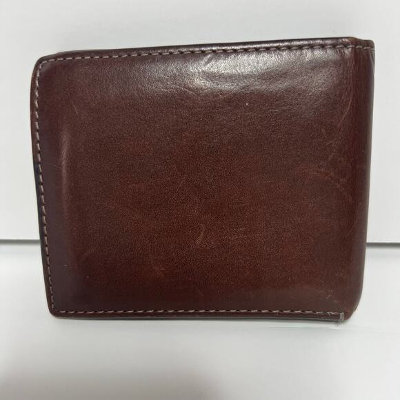 Fossil Dark Brown Leather Tri Fold Wallet for Men - Picture 7 of 7